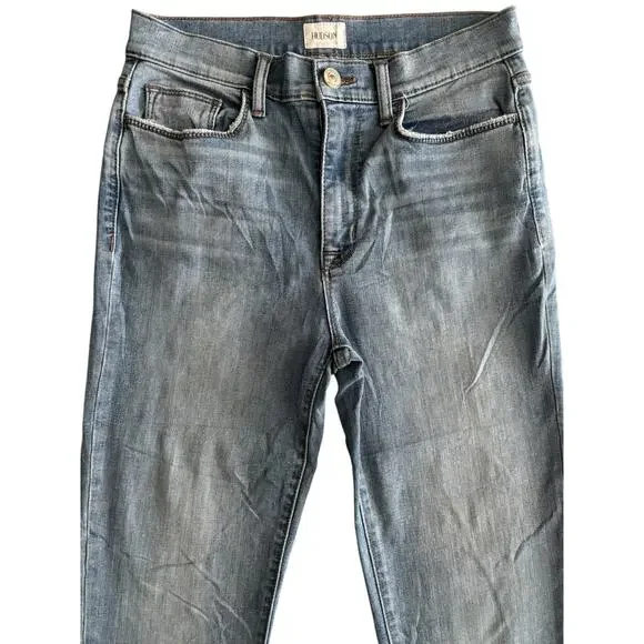 HUDSON HIGH RISE ROLL TAB CROPPED JEANS SIZE 27 - Picture 2 of 7